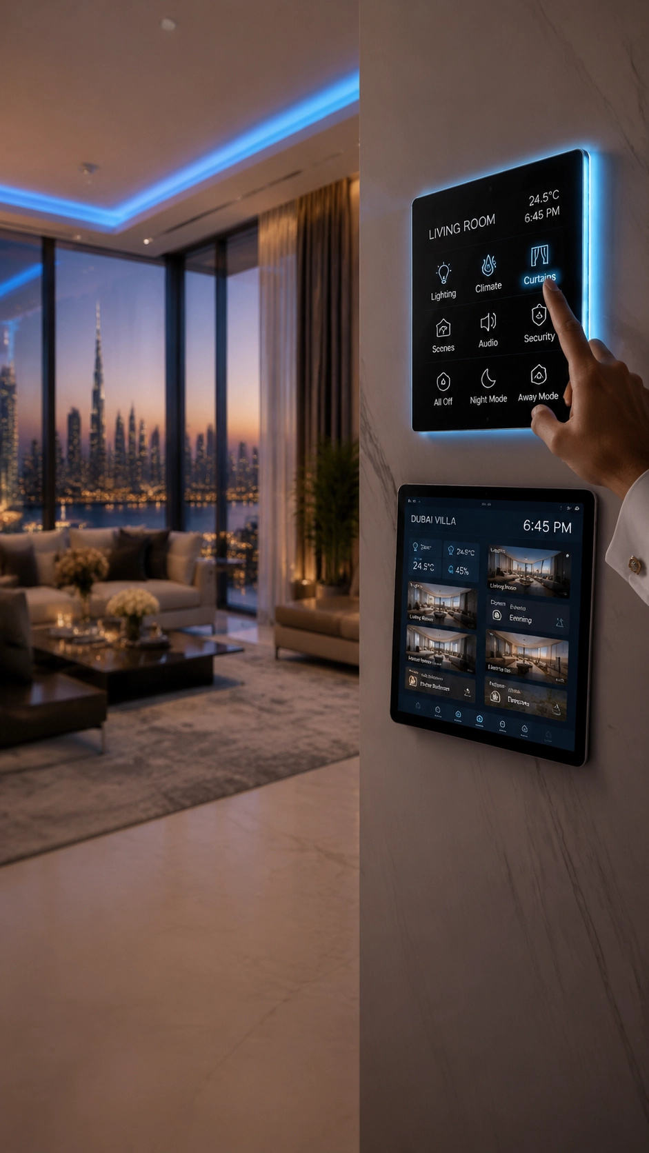 Smart home touch-screen control panel in the MENA region