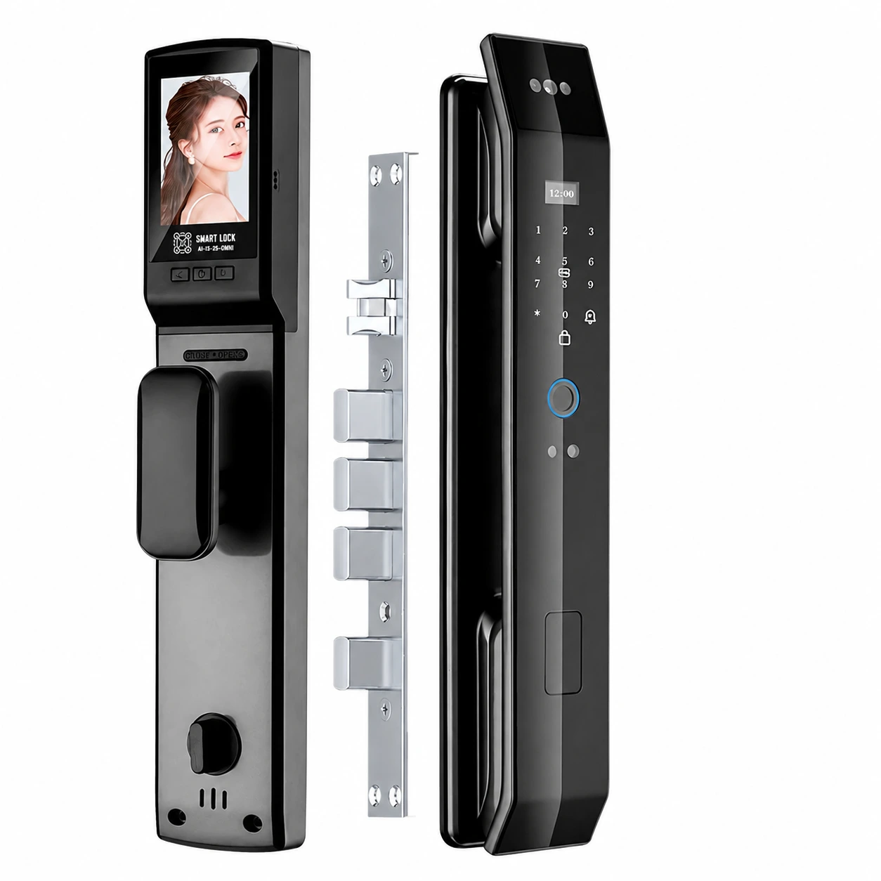 Smart Lock AI-15-25-OMNI – Advanced Biometric Face & Fingerprint Digital Door Lock Smart Lock AI-15-25-OMNI – Advanced Biometric Face & Fingerprint Digital Door Lock