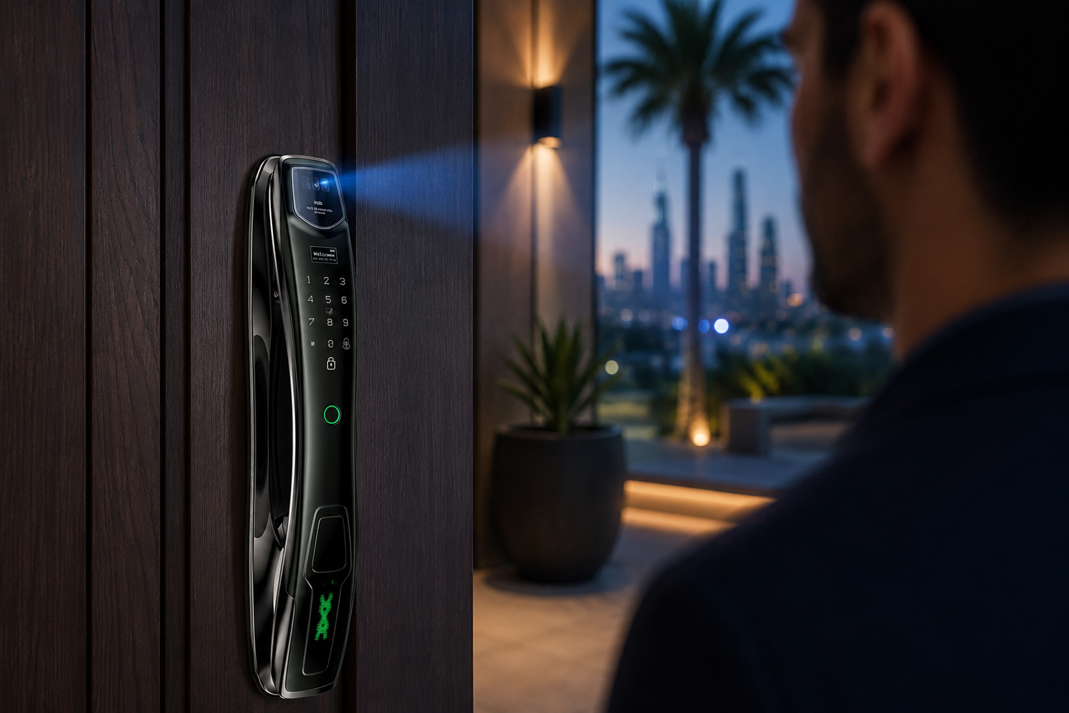 Face recognition smart door lock supplier in Dubai