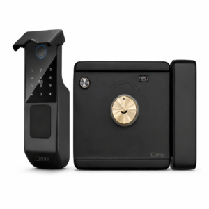 Rim Lock with Fingerprint & App Surface-Mount Smart Lock for homes and offices in Dubai UAE