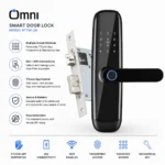 Upgrade your home security with the Omni Smart Door Lock (Model RTTW-26). Enjoy keyless entry via TTLock app, fingerprint, passcode, BLE, WiFi, and mechanical key. Easy DIY installation