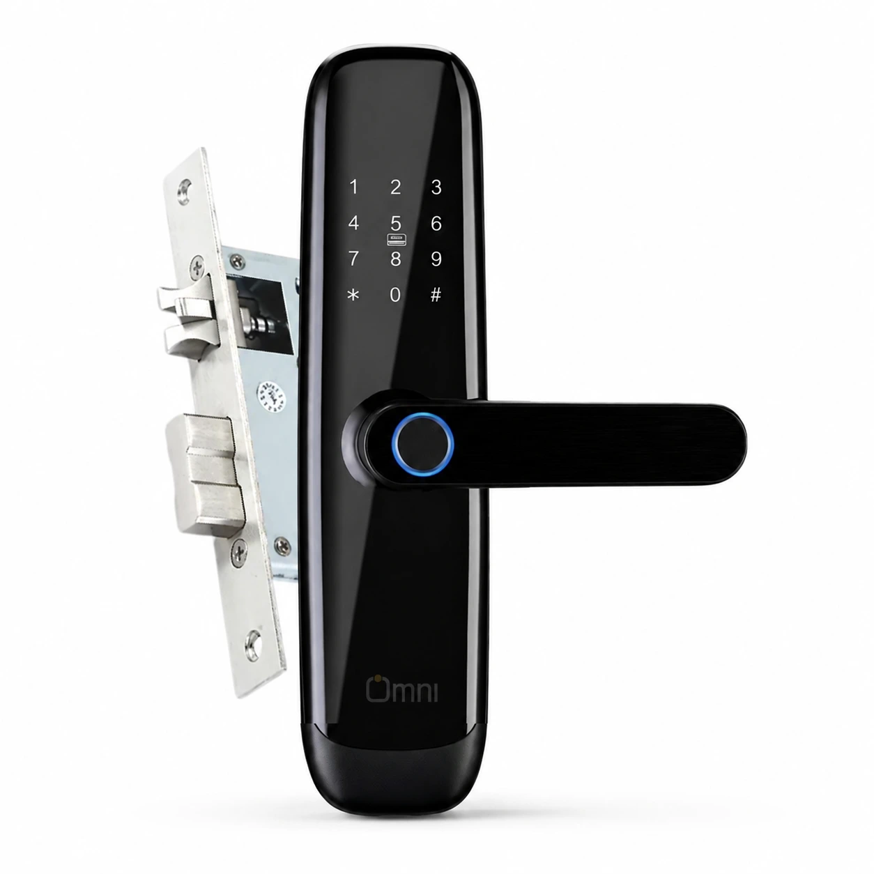 rttw-door-lock Upgrade your home security with the Omni Smart Door Lock (Model RTTW-26). Enjoy keyless entry via TTLock app, fingerprint, passcode, BLE, WiFi, and mechanical key. Easy DIY installation