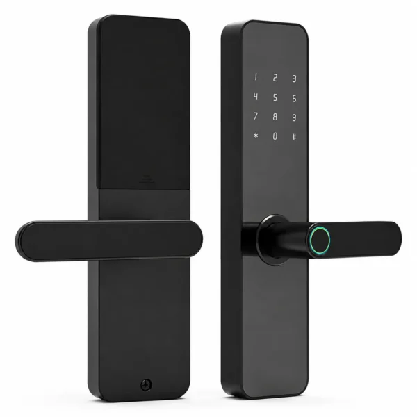 RTY-24 smart fingerprint door lock with touchscreen keypad and biometric access for home, office, apartment, and hotel security in Dubai, UAE.