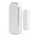 Smart Wireless WiFi Door & Window Contact Sensor for home security with real-time open and close alerts, white magnetic door sensor