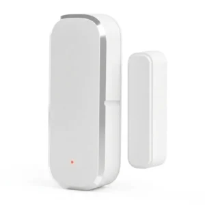 Smart Wireless WiFi Door & Window Contact Sensor for home security with real-time open and close alerts, white magnetic door sensor