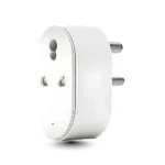 Portable Smart WiFi Plug with universal socket design for remote app control, voice assistant compatibility, energy monitoring, timer scheduling, and home automation.